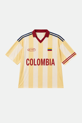 Camiseta tipo polo retro de Colombia - EDICICION ESPECIAL